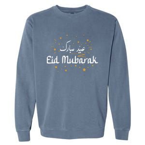 Happy Eid Mubarak for Muslim Eid al Fitr Eid al Adha Garment-Dyed Sweatshirt