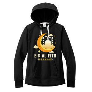 Happy Eid Mubarak for Muslim Eid al Fitr Women's Fleece Hoodie