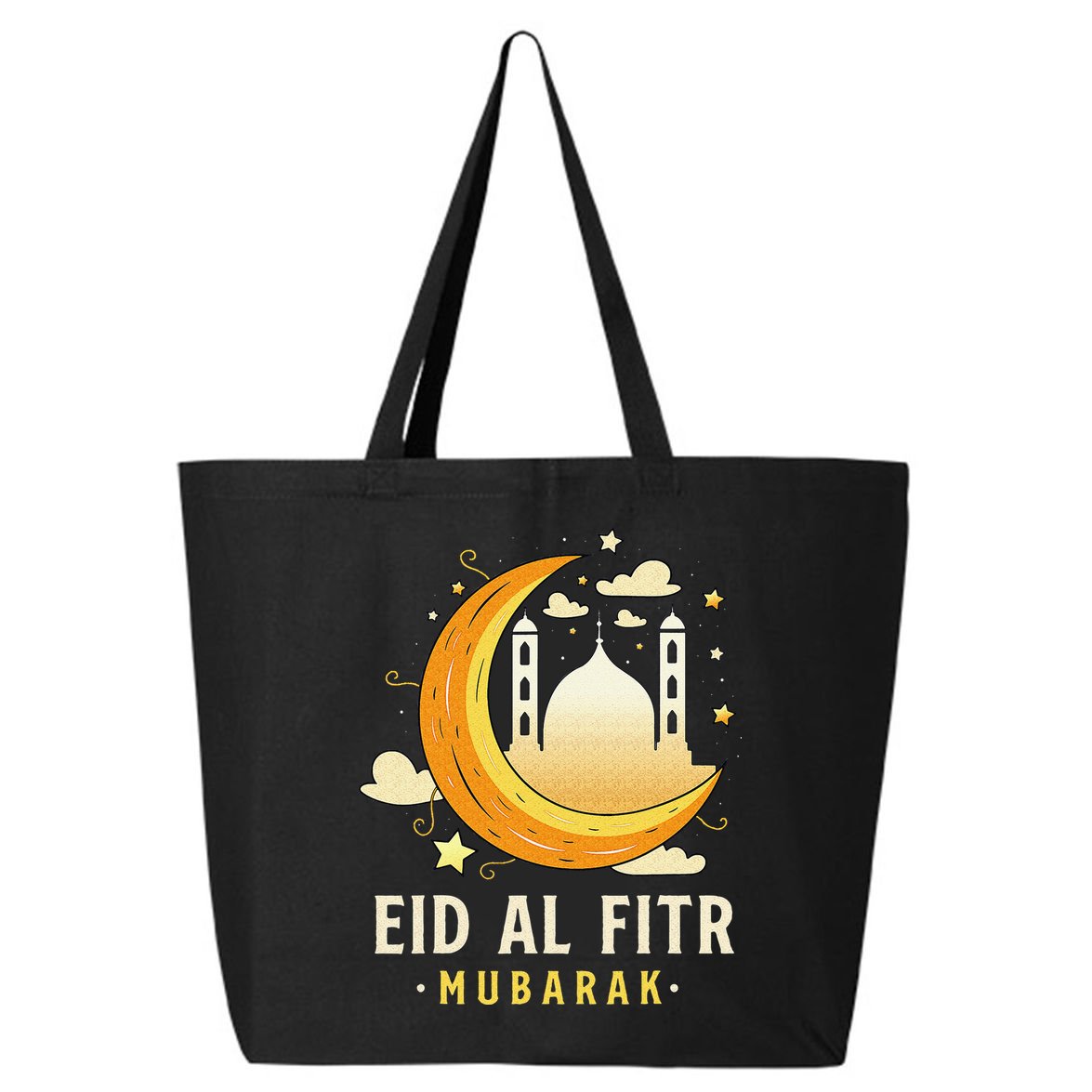 Happy Eid Mubarak for Muslim Eid al Fitr 25L Jumbo Tote