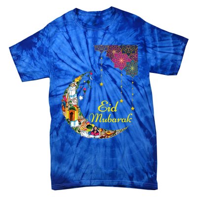 Happy Eid Mubarak Cool Islamic Eid Mubarak Gift Tie-Dye T-Shirt