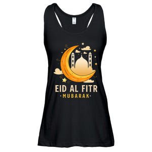 Happy Eid Mubarak for Muslim Eid al Fitr Ladies Essential Flowy Tank