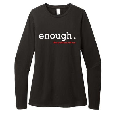 Hashtag #Enough March For Our Lives Womens CVC Long Sleeve Shirt