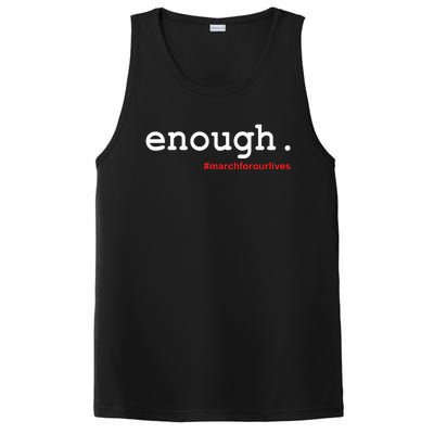 Hashtag #Enough March For Our Lives PosiCharge Competitor Tank