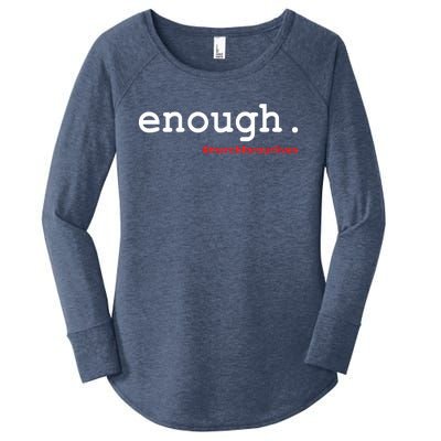 Hashtag #Enough March For Our Lives Women's Perfect Tri Tunic Long Sleeve Shirt