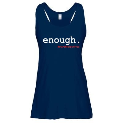 Hashtag #Enough March For Our Lives Ladies Essential Flowy Tank