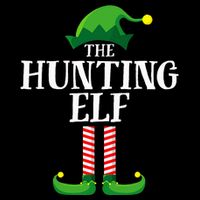 Hunting Elf Matching Family Group Christmas Party Pyjamas Flexfit Unipanel Trucker Cap