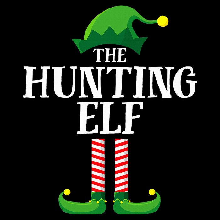 Hunting Elf Matching Family Group Christmas Party Pyjamas Flexfit Unipanel Trucker Cap