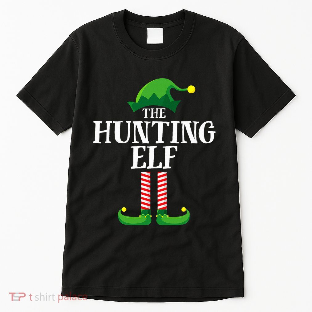 Hunting Elf Matching Family Group Christmas Party Pyjamas Tall T-Shirt