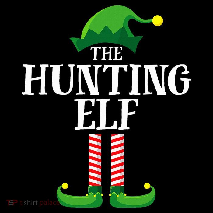 Hunting Elf Matching Family Group Christmas Party Pyjamas 7-Panel Snapback Hat
