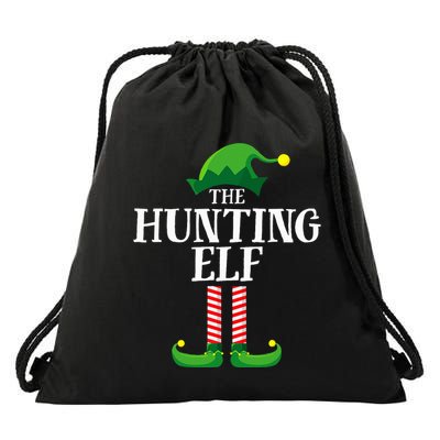Hunting Elf Matching Family Group Christmas Party Pyjamas Drawstring Bag