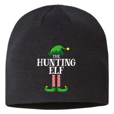Hunting Elf Matching Family Group Christmas Party Pyjamas Sustainable Beanie