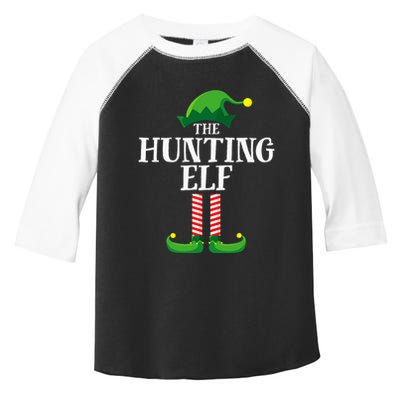 Hunting Elf Matching Family Group Christmas Party Pyjamas Toddler Fine Jersey T-Shirt