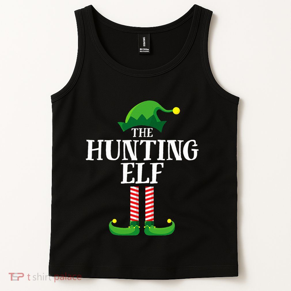 Hunting Elf Matching Family Group Christmas Party Pyjamas Tank Top