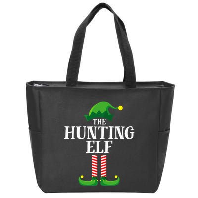 Hunting Elf Matching Family Group Christmas Party Pyjamas Zip Tote Bag