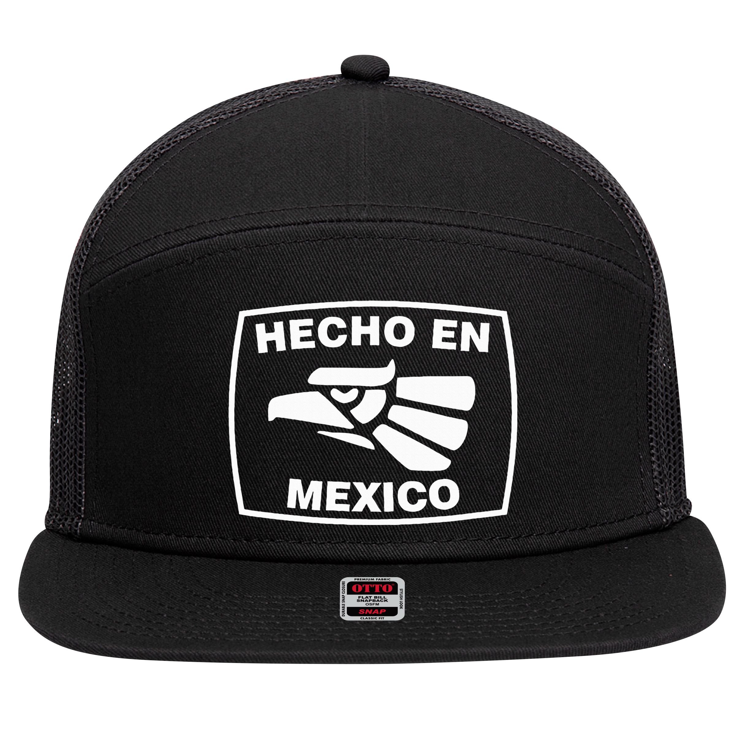 Hecho En Mexico Made In Mexico Vintage Fun 7 Panel Mesh Trucker Snapback Hat