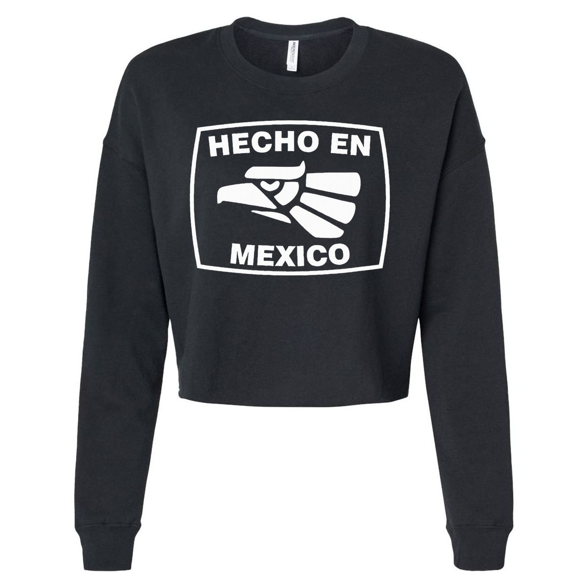 Hecho En Mexico Made In Mexico Vintage Fun Cropped Pullover Crew