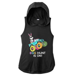 Happy Easter Monster Truck Lovers Dabbing Bunny Ladies PosiCharge Tri-Blend Wicking Draft Hoodie Tank