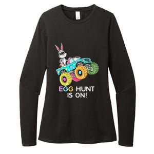 Happy Easter Monster Truck Lovers Dabbing Bunny Womens CVC Long Sleeve Shirt