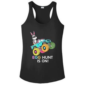 Happy Easter Monster Truck Lovers Dabbing Bunny Ladies PosiCharge Competitor Racerback Tank