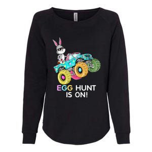 Happy Easter Monster Truck Lovers Dabbing Bunny Womens California Wash Sweatshirt