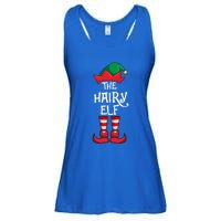 Hairy Elf Matching Family Christmas Gift Ladies Essential Flowy Tank