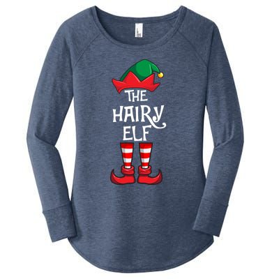 Hairy Elf Matching Family Christmas Gift Women's Perfect Tri Tunic Long Sleeve Shirt