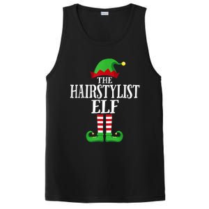 Hairstylist Elf Matching Family Group Christmas Party Pajama PosiCharge Competitor Tank