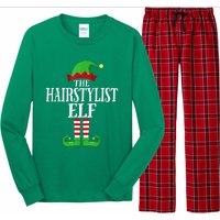 Hairstylist Elf Matching Family Group Christmas Party Pajama Long Sleeve Pajama Set