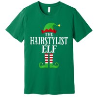 Hairstylist Elf Matching Family Group Christmas Party Pajama Premium T-Shirt