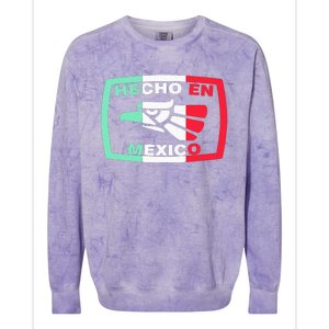 Hecho En Mexico Eagle Mexican Independence Day Colorblast Crewneck Sweatshirt