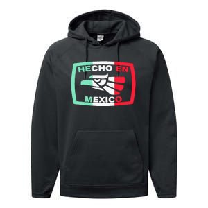 Hecho En Mexico Eagle Mexican Independence Day Performance Fleece Hoodie