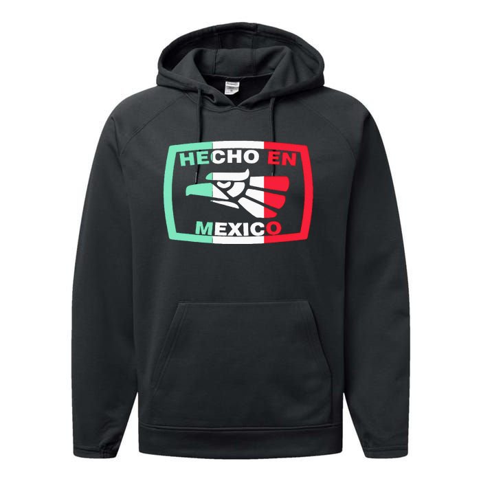 Hecho En Mexico Eagle Mexican Independence Day Performance Fleece Hoodie