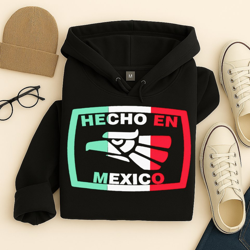 Hecho En Mexico Eagle Mexican Independence Day Hoodie