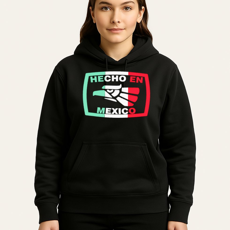 Hecho En Mexico Eagle Mexican Independence Day Hoodie