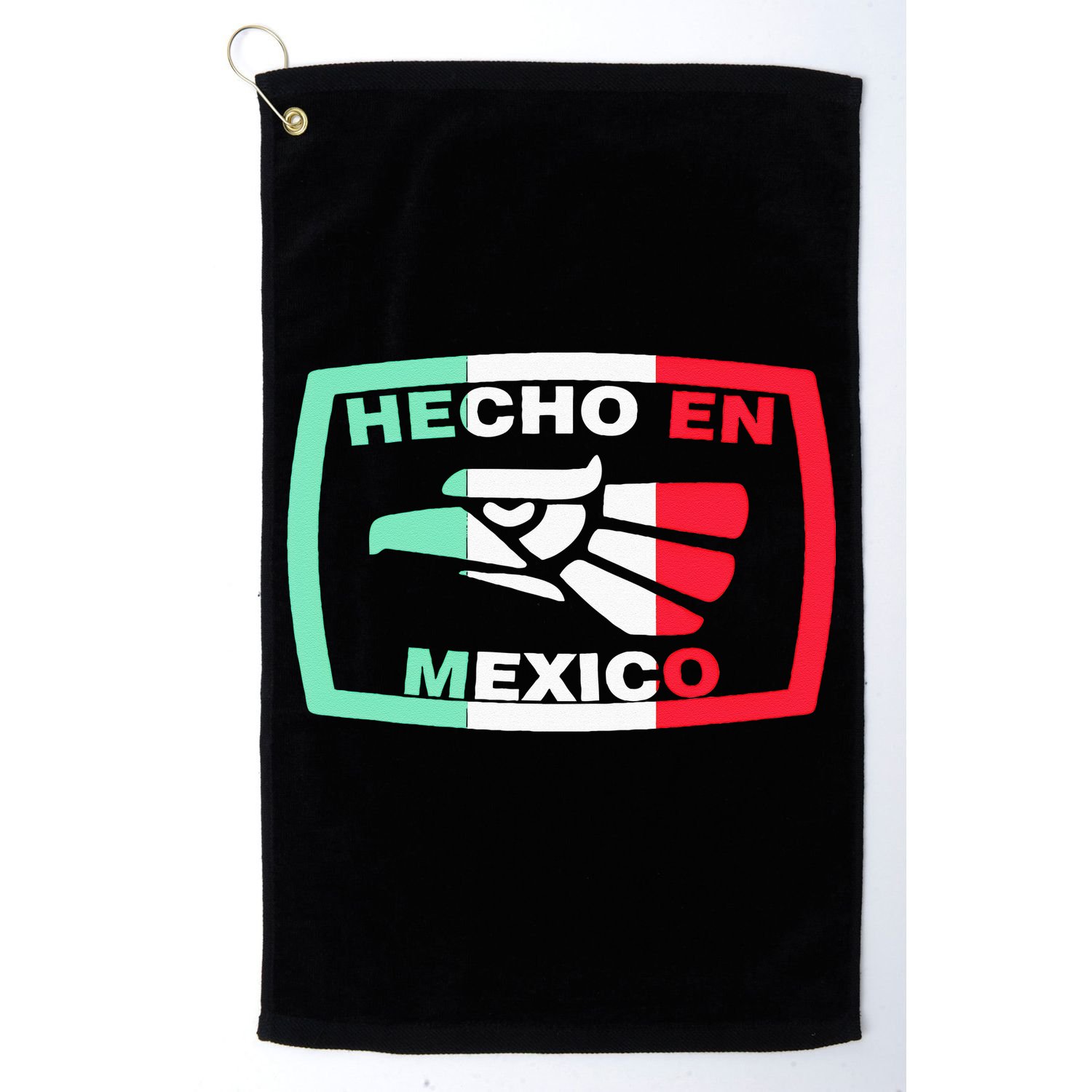 Hecho En Mexico Eagle Mexican Independence Day Golf Towel