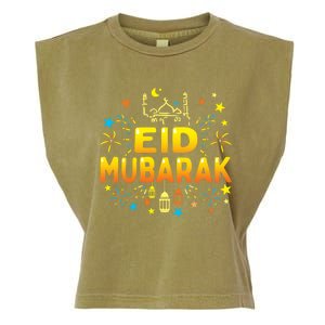 Happy Eid Mubarak For Muslim Eid Al Fitr Eid Al Adha Funny Gift Garment-Dyed Women's Muscle Tee