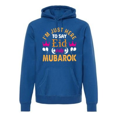 Happy Eid Mubarak For Muslim Eid Al Fitr Islamic Gift Premium Hoodie