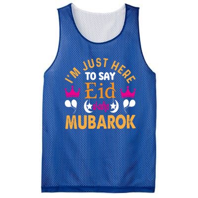 Happy Eid Mubarak For Muslim Eid Al Fitr Islamic Gift Mesh Reversible Basketball Jersey Tank