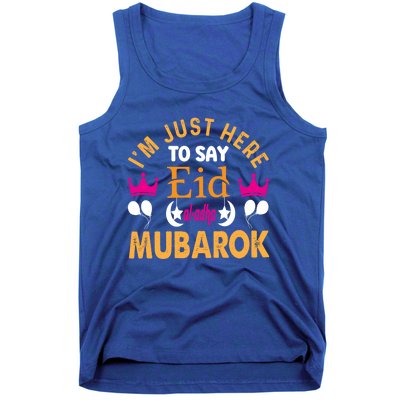 Happy Eid Mubarak For Muslim Eid Al Fitr Islamic Gift Tank Top