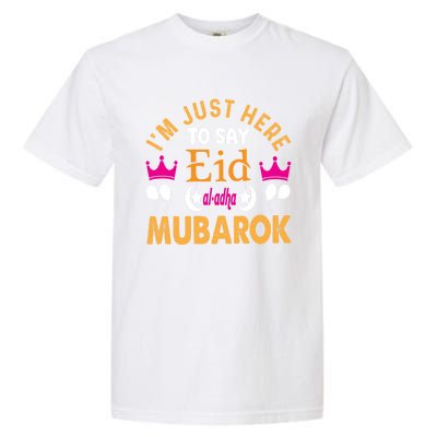 Happy Eid Mubarak For Muslim Eid Al Fitr Islamic Gift Garment-Dyed Heavyweight T-Shirt