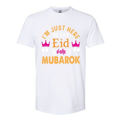 Happy Eid Mubarak For Muslim Eid Al Fitr Islamic Gift Softstyle CVC T-Shirt