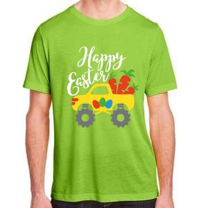 Happy Easter Monster Truck Carrots Cool Gift Adult ChromaSoft Performance T-Shirt