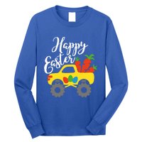 Happy Easter Monster Truck Carrots Cool Gift Long Sleeve Shirt