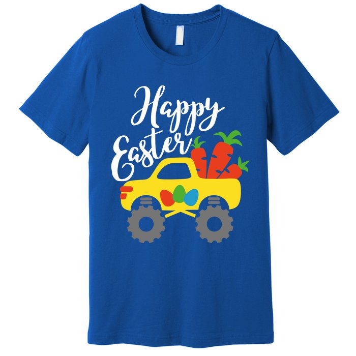 Happy Easter Monster Truck Carrots Cool Gift Premium T-Shirt