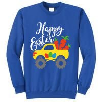 Happy Easter Monster Truck Carrots Cool Gift Tall Sweatshirt