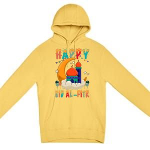 Happy Eid Mubarak For Muslim Eid Al Fitr Meaningful Gift Premium Pullover Hoodie