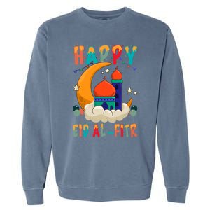 Happy Eid Mubarak For Muslim Eid Al Fitr Meaningful Gift Garment-Dyed Sweatshirt