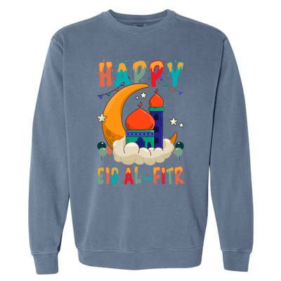 Happy Eid Mubarak For Muslim Eid Al Fitr Meaningful Gift Garment-Dyed Sweatshirt