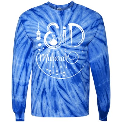 Happy Eid Mubarak Gift Eid Algiftfitr Eid Ramadan Islamic Gift Tie-Dye Long Sleeve Shirt