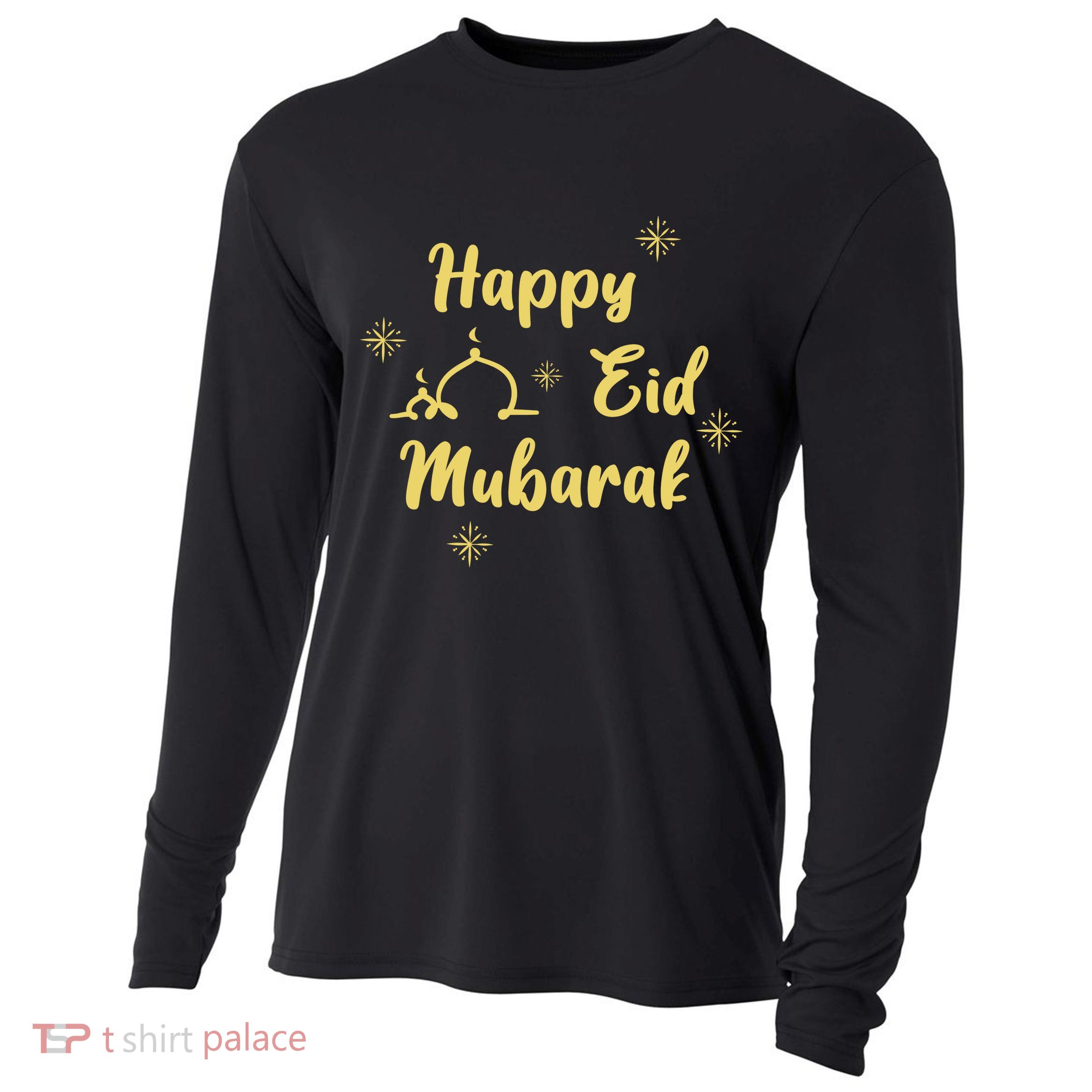Happy Eid Mubarak Celebration Cooling Performance Long Sleeve Crew